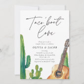 Taco over liefde Mexicaanse koppels Douche uitnodi Kaart (Voorkant)