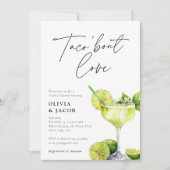 Taco over liefde Mexicaanse koppels Douche uitnodi Kaart (Voorkant)