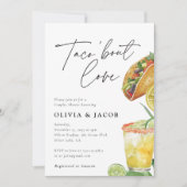 Taco over liefde Mexicaanse koppels Douche uitnodi Kaart (Voorkant)