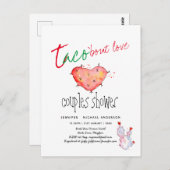 TACO OVER LIEFDE Moderne budget KOPPELS BRUILOFTSF Briefkaart (Voorkant / Achterkant)