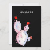 TACO OVER LIEFDE Moderne Plezierige Trouwfeest Fie Kaart (Achterkant)