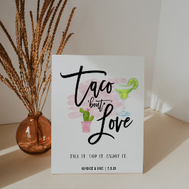 Taco Over Liefde Taco Bar Voetstuk Bord Reclamebord Met Voetstuk