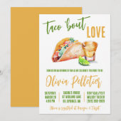 Taco 'Over liefde! Tacos en Tequila Vrijgezellenfe Kaart (Voorkant / Achterkant)