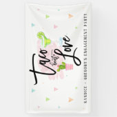 Taco Over Liefde Verloving Feestje Spandoek (Verticaal)