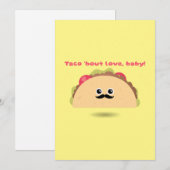 Taco Over Love Baby Valentijnsdag Feestdagenkaart (Voorkant / Achterkant)