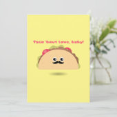 Taco Over Love Baby Valentijnsdag Feestdagenkaart (Staand voorkant)