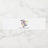 Taco Over Love Bruiloft Feest  Waterfles Etiket (Enkel label)