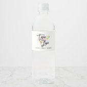 Taco Over Love Bruiloftsborrel  Waterfles Etiket (Voorkant)