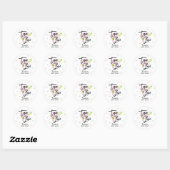 Taco Over Love Bruiloftsfeest Fiesta Ronde Sticker (Vel)
