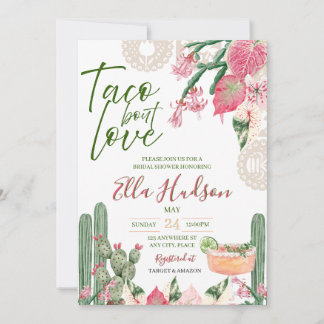 Taco Over Love Bruiloftsuitnodiging Kaart