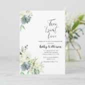 Taco over Love COUPLES SHOWER Invitation Kaart (Staand voorkant)