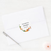 Taco over love Eindfeest Verloofd Weekend  Ronde Sticker (Envelop)