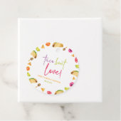 Taco Over Love! Fiesta Bruiloft Feestje Bedankjes Labels (In situ)