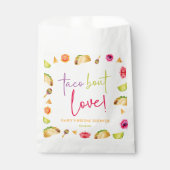Taco Over Love! Fiesta Bruiloftsfeest Bedankzakje (Voorkant)