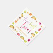 Taco Over Love! Fiesta Bruiloftsfeest Servet (Hoek)