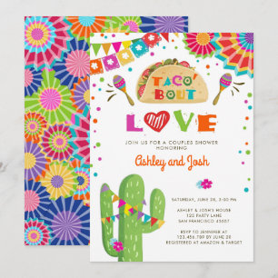 Taco Over Love Fiesta Koppels Bruiloft Uitnodiging