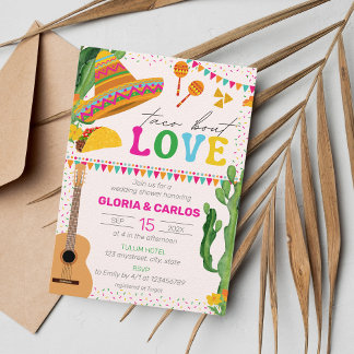Taco over Love Fiesta Mexican Couple's Shower Kaart