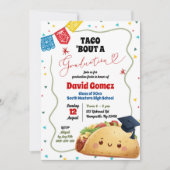 Taco Over Mexicaans Afstudeerfeest Kaart (Voorkant)