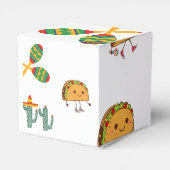 Taco over Mexicaans Baby shower Luier Raffle Box Bedankdoosjes (Achterkant)