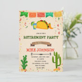 Taco over pensioenfeest uitnodiging (Staand voorkant)