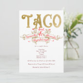 Taco Over Perfect Paar Liefde Fiesta Paar Douche Kaart (Staand voorkant)