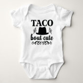 "Taco over schattig" grappig baby bodysuit (Voorkant)