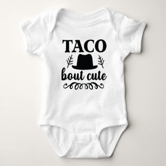 "Taco over schattig" grappig baby bodysuit