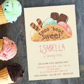 Taco over Sweet Ice Cream Verjaardag uitnodiging