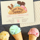 Taco Over Sweet Waffle Ice Cream Verjaardag Kaart