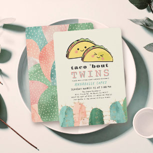 Taco Over Tweelingen Fiesta Tweeling Baby Shower Kaart