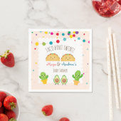 Taco over Twins! Fiesta-thema Twin Baby shower Servet (Insitu)