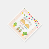 Taco over Twins! Fiesta-thema Twin Baby shower Servet (Hoek)