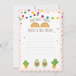 Taco over Twins! Thema thema Advies en goede wense Kaart
