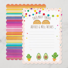 Taco over Twins! Thema thema Advies en goede wense Kaart