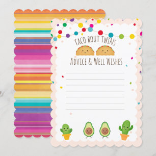 Taco over Twins! Thema thema Advies en goede wense Kaart