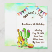 Taco over uitnodiging voor feestdag (Voorkant / Achterkant)