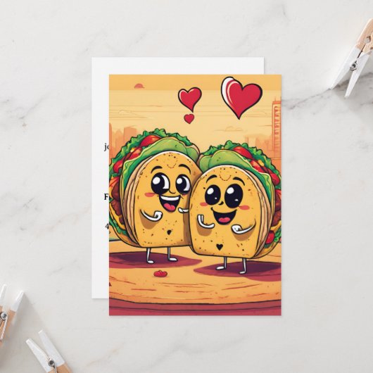 taco over uitnodigingen voor liefde (Voorkant / Achterkant in situ)