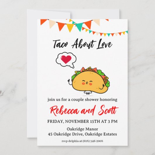 taco over uitnodigingen voor liefde (Voorkant)