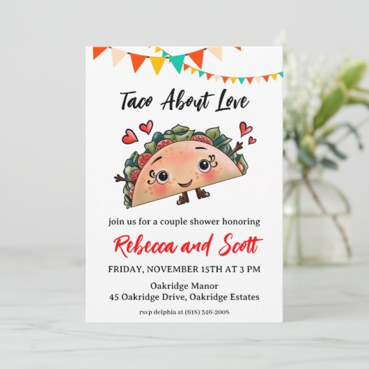 taco over uitnodigingen voor liefde (Staand voorkant)