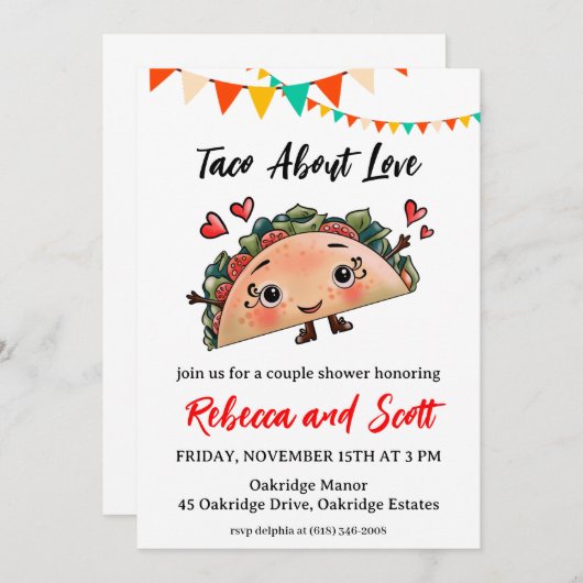 taco over uitnodigingen voor liefde (Voorkant / Achterkant)