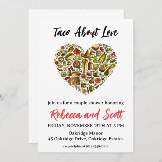 taco over uitnodigingen voor liefde (Voorkant / Achterkant)