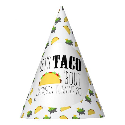 Taco 'Over verjaardag Feesthoedjes (Voorkant)