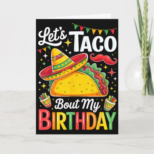 Taco over verjaardag grappig cinco de mayo Mexicaa Kaart (Voorkant)