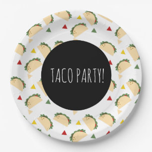 Taco Party Birthday Confetti Fiesta Geometric Papieren Bordje