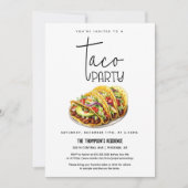 Taco Party Eventuele Occasion Party Taco Night Par Kaart (Voorkant)