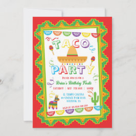 TACO PARTY Fiesta Uitnodiging