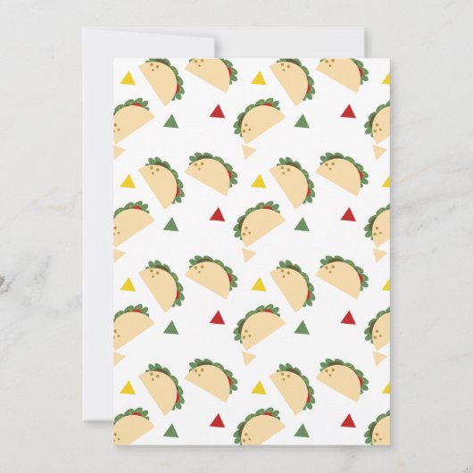 Taco Party Gender onthullen hem of zij FIESTA Kaart (Achterkant)