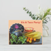 Taco Party Kaart (Staand voorkant)