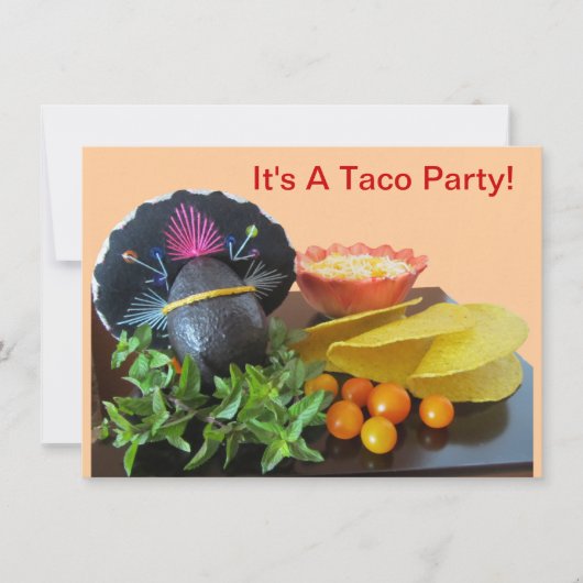 Taco Party Kaart (Voorkant)