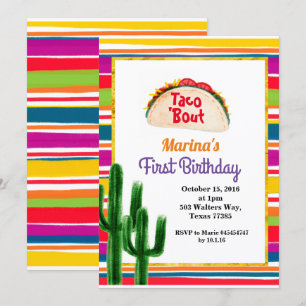Taco party Mexican 1st Birthday Mexican Kaart